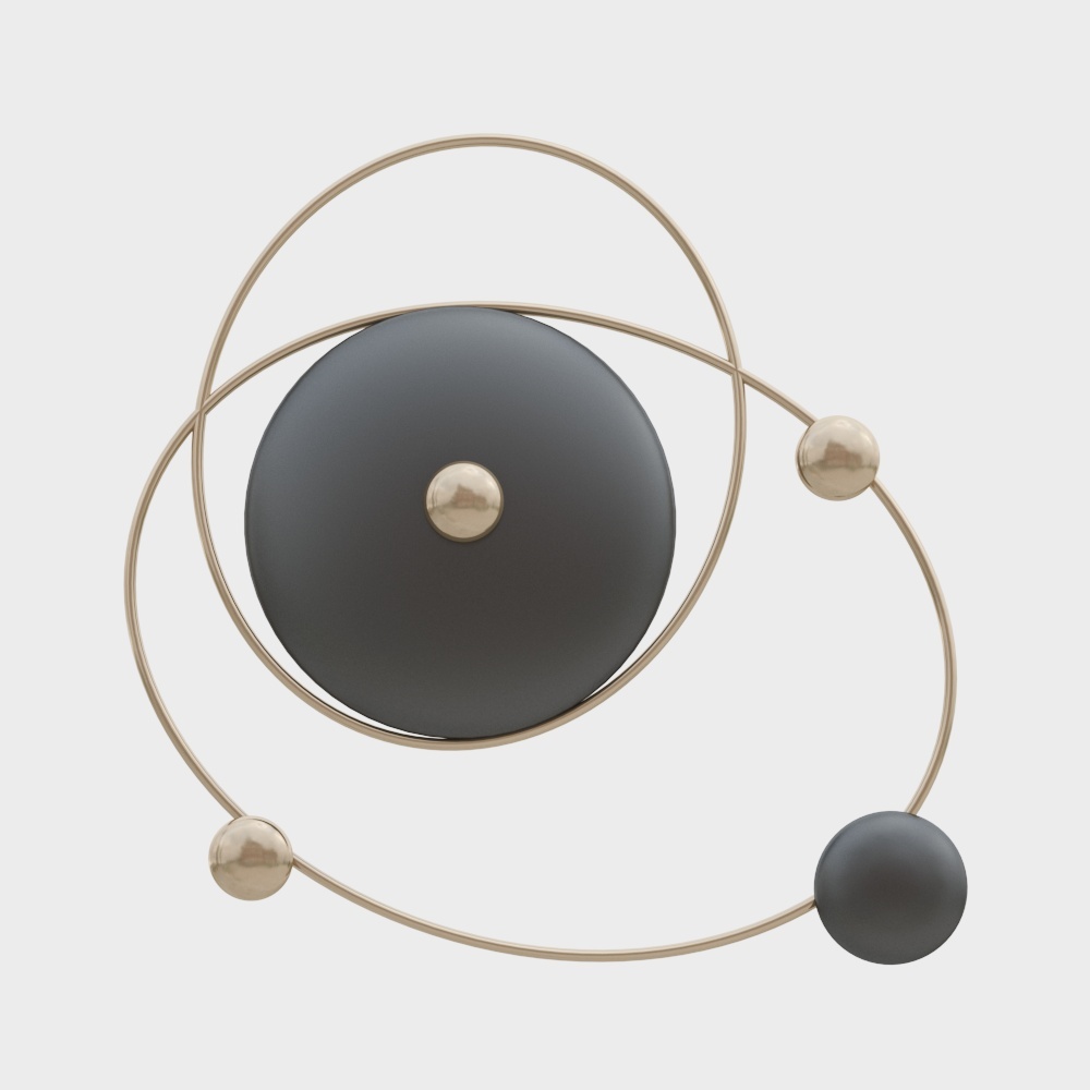 Modern lightweight three-dimensional wall decoration - wall decoration