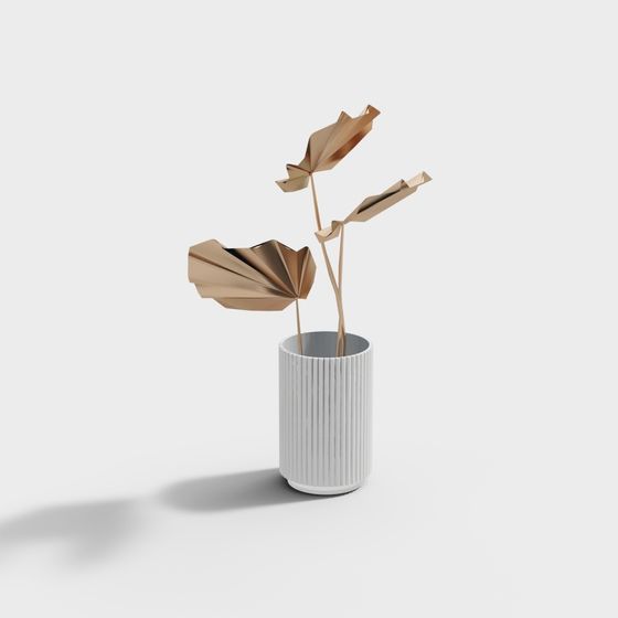 현대 책 금속 장식품 - 꽃 장식품