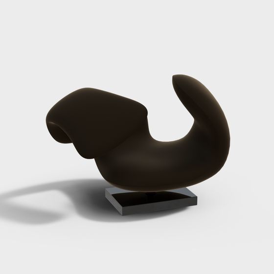 Streamlined Chair 3D model for Creative Spaces