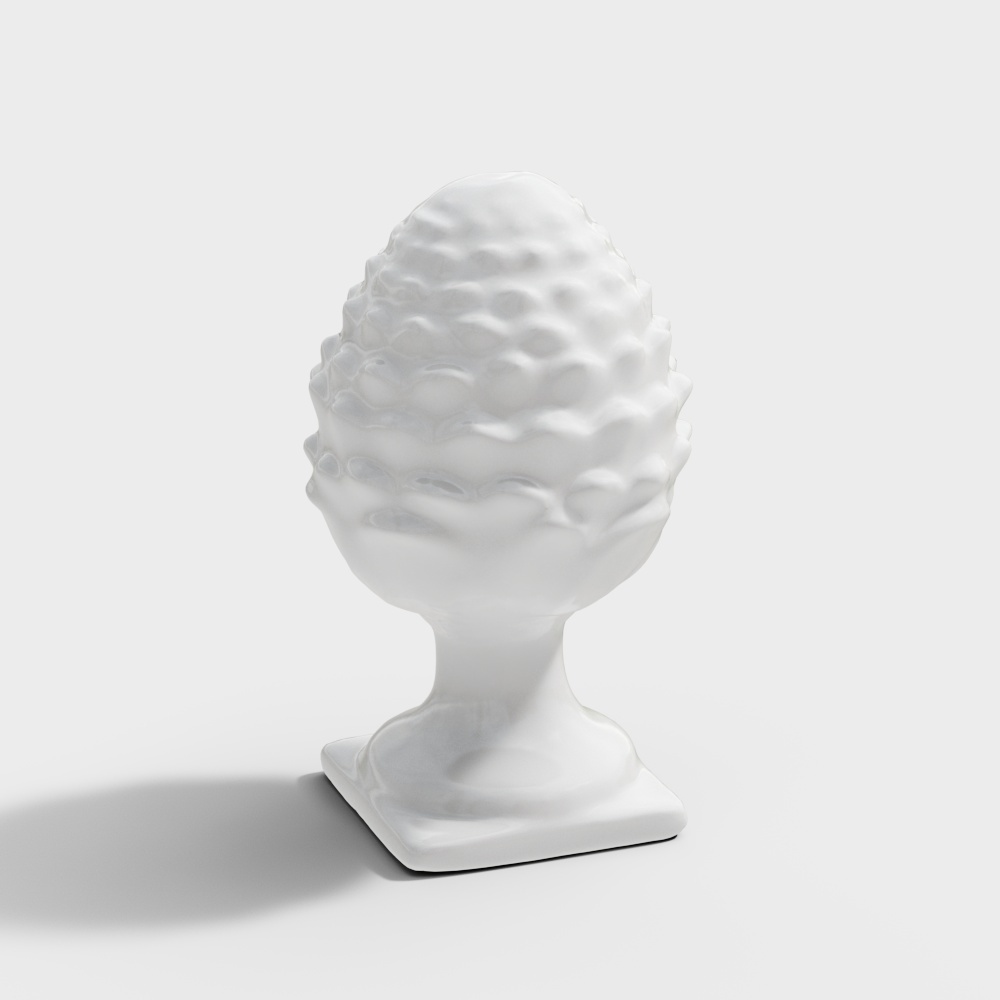 Charming Snowman Head 3D model