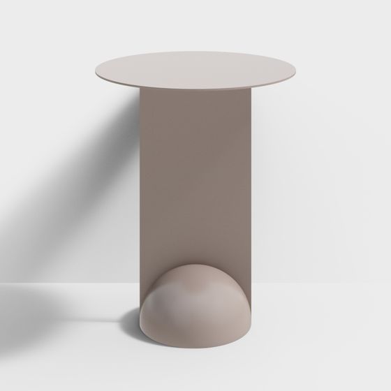 Stylish Cylindrical Side Table 3D Model