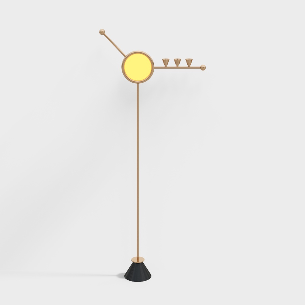 Modern light luxury floor lamp 1- shaped lamp
