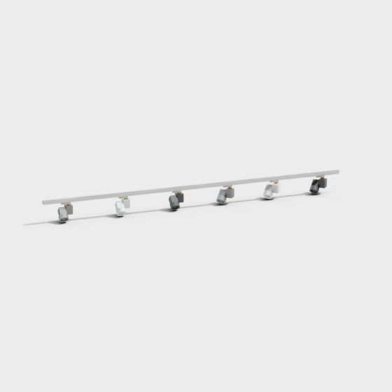 Modern Track Light Strip 3D Model for Creative Spaces