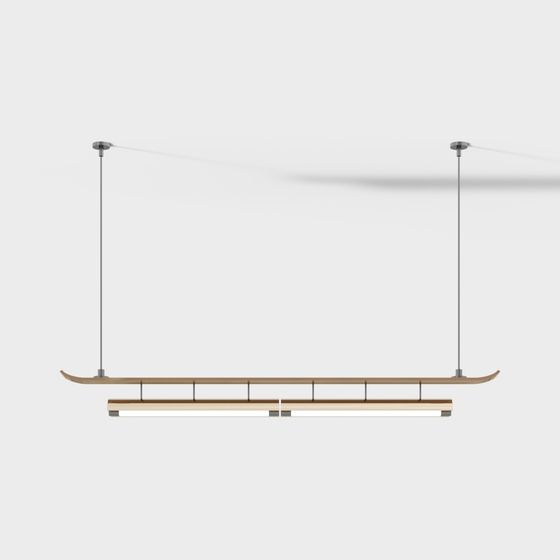 Elegant Hanging Light 3D model for Stylish Interiors