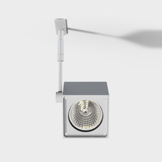 Sleek Track Light 3D model for Modern Spaces