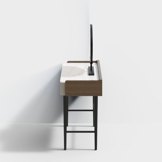Stylish Vanity Table 3D model for Contemporary Interiors
