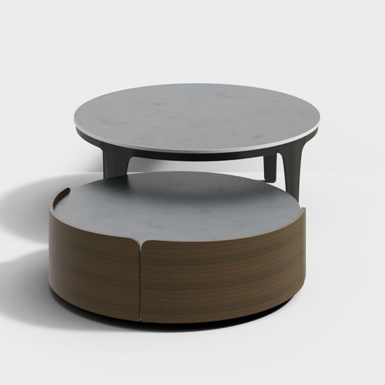 Stylish Round Coffee Table 3D model