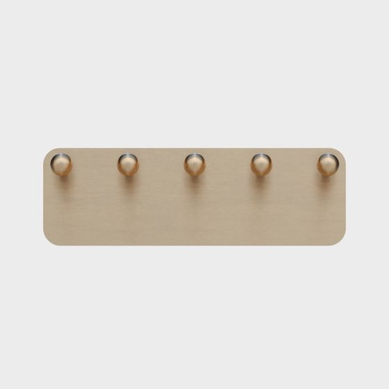 Elegant Golden Metallic Hook 3D model