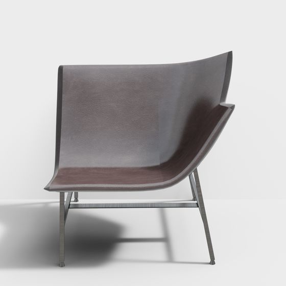 Elegant Curved 3D Sofa Model Design