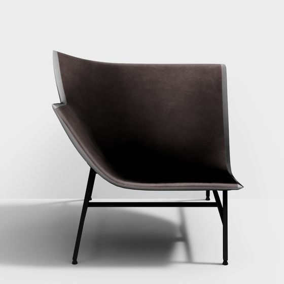 Modern Low-Poly Armchair 3D model