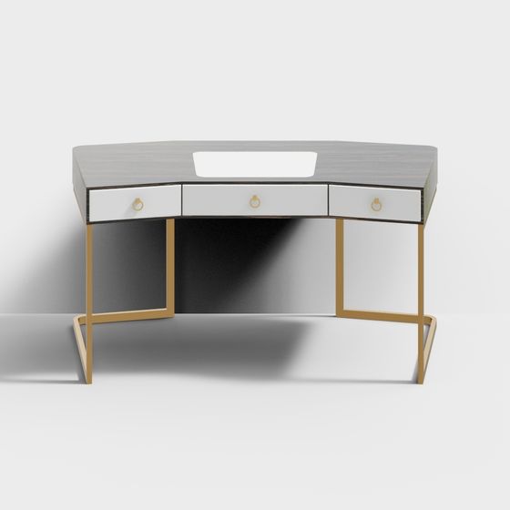 Urban Elegance Desk 3D model for Modern Spaces