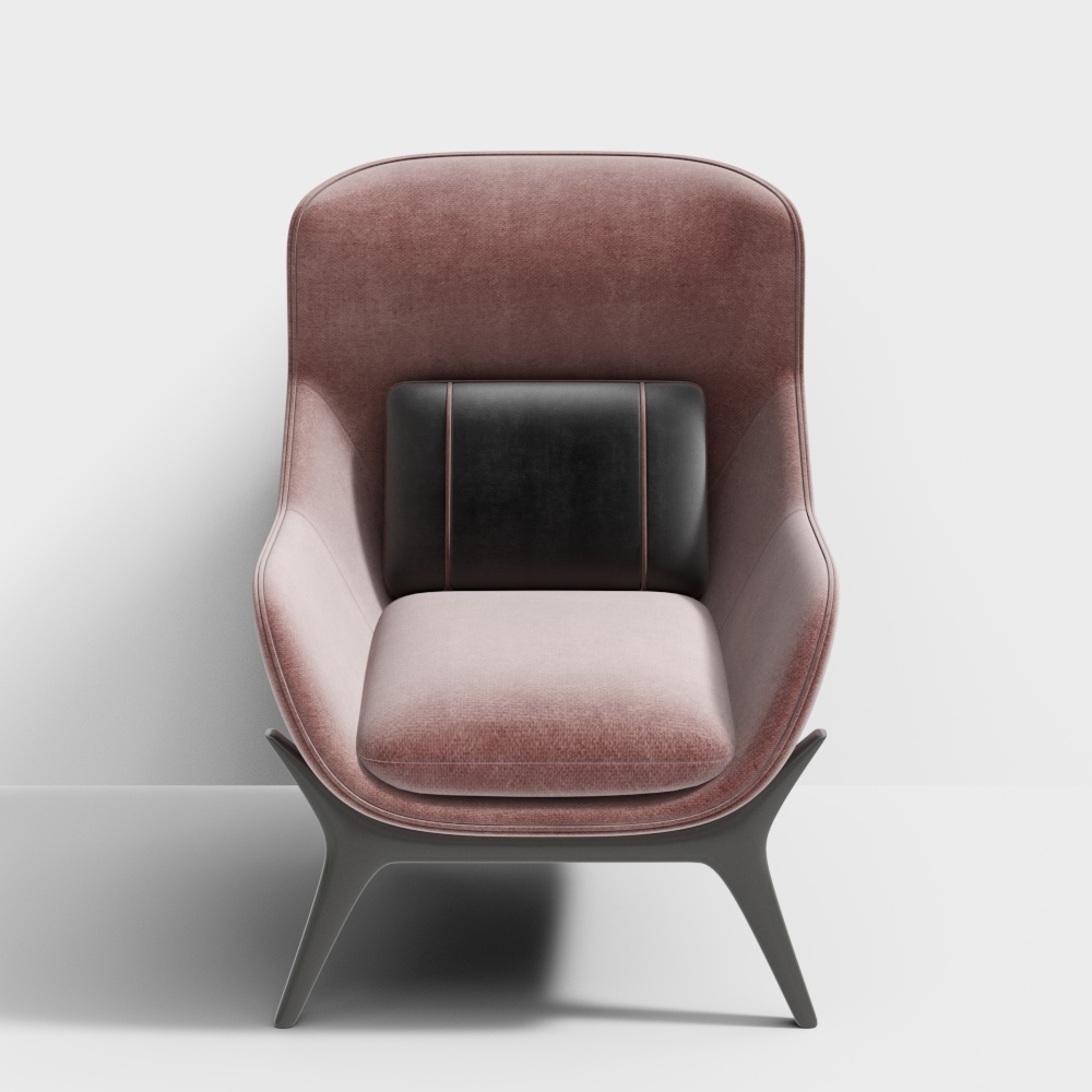 Modernes pinkes Einzelsofa