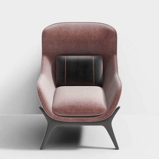 Modernes pinkes Einzelsofa