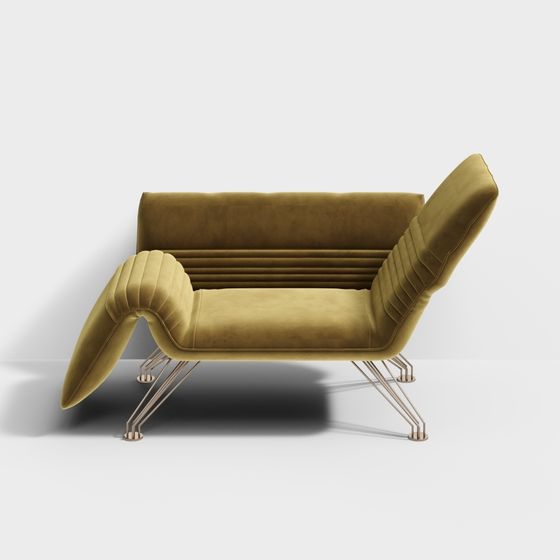 Divano Singolo Giallo Moderno