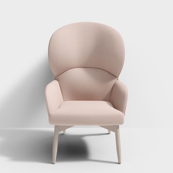 Cozy Nest High-Detail Low-Poly Chair 3D model