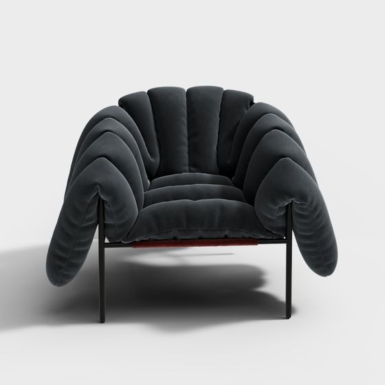 Sculpted Comfort 3D model for Modern Spaces