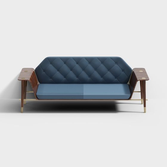 Elegant 3D Sofa Model for Contemporary Spaces