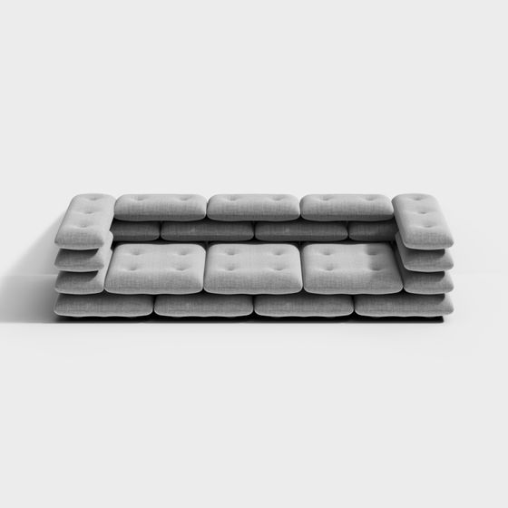 Urban Comfort Sofa 3D model