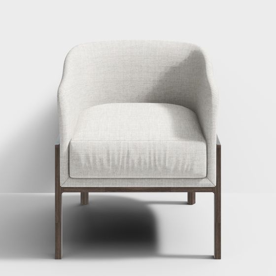 Cozy Reading Chair 3D model