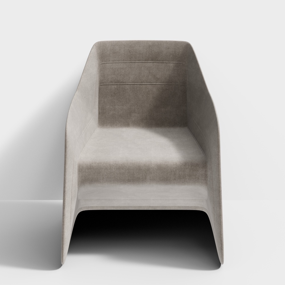 Modern Beige Single Sofa