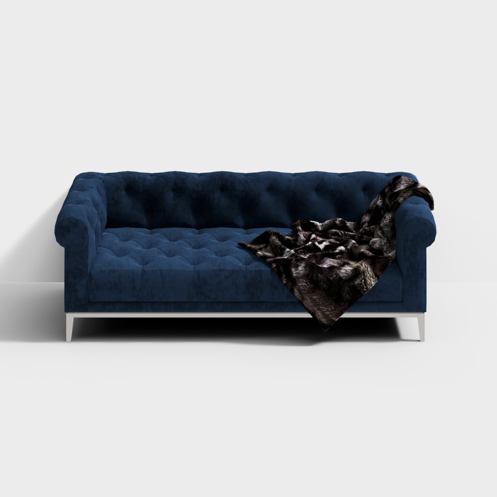 Canapé Moderne Américain RH - Bleu