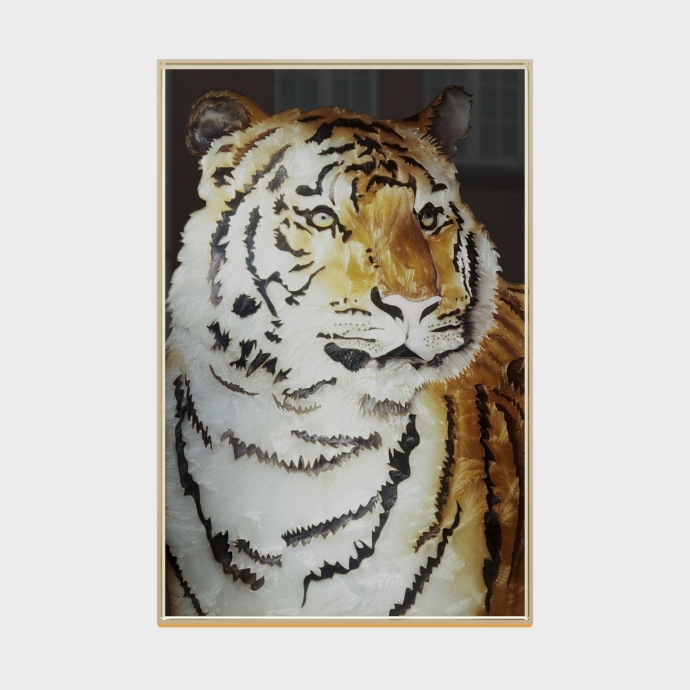 Realistic Tiger Portrait 3D model