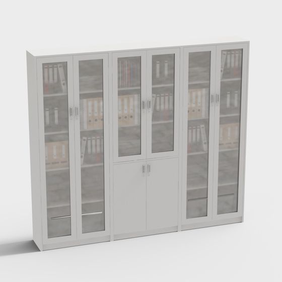 Tủ hồ sơ thông tin với cửa kính hiện đại
