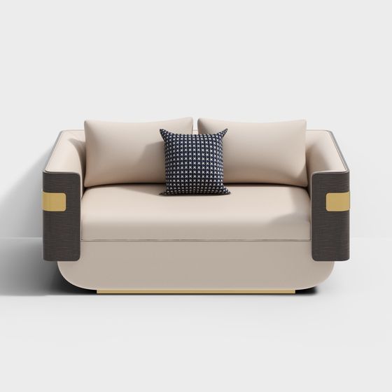 Stylish 3D Sofa Model for Modern Interiors