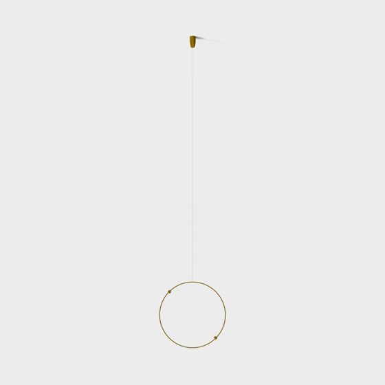 Elegant Floating Ring Pendant Light 3D model for Modern Spaces