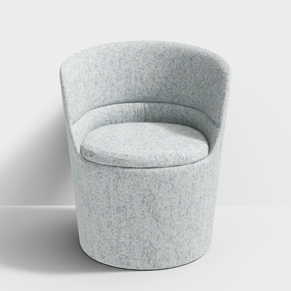 Stylish Soft Armchair 3D model for Modern Spaces
