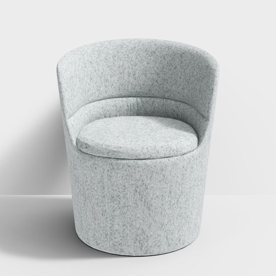 Stylish Soft Armchair 3D model for Modern Spaces