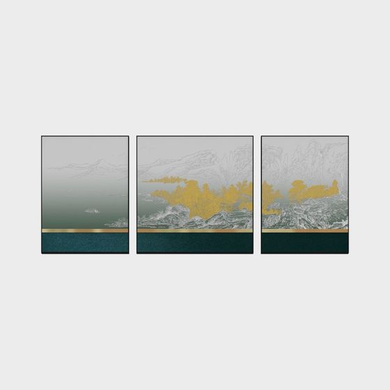 Low Poly Mountain River 3D Model