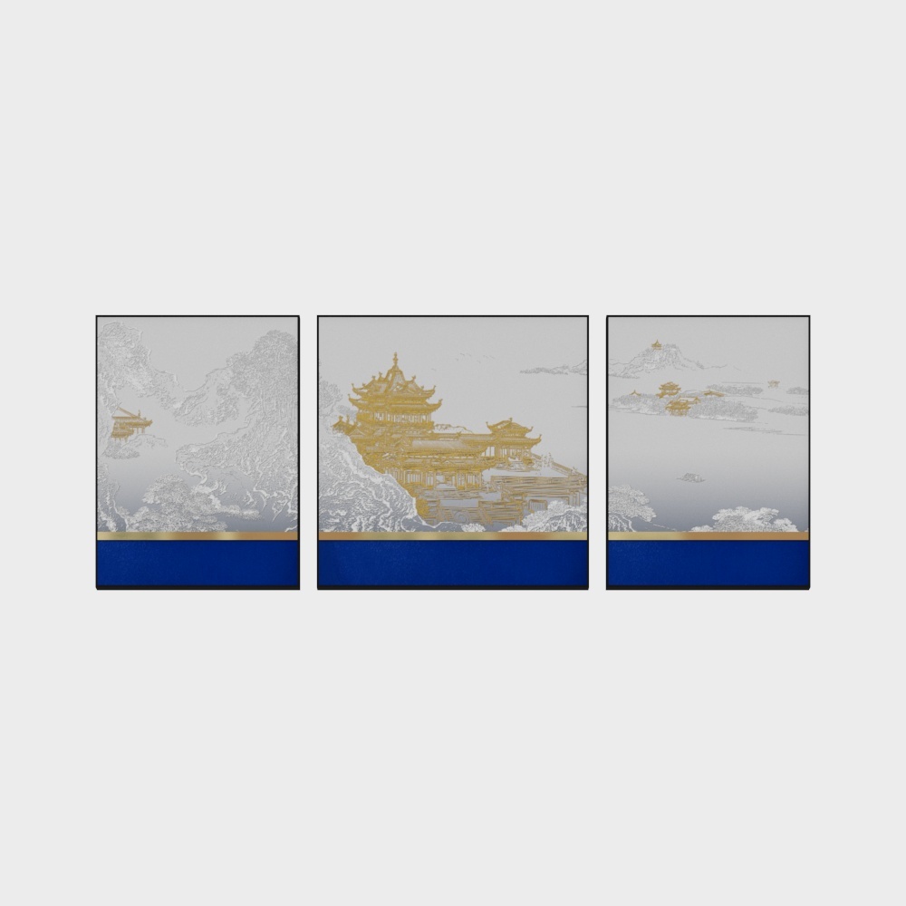 Jane on - stereoscopic texture painting - living room decoration painting - heavy building overlay A