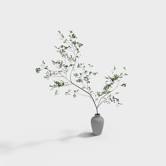Natural Rhythm Low Poly Plant 3D model