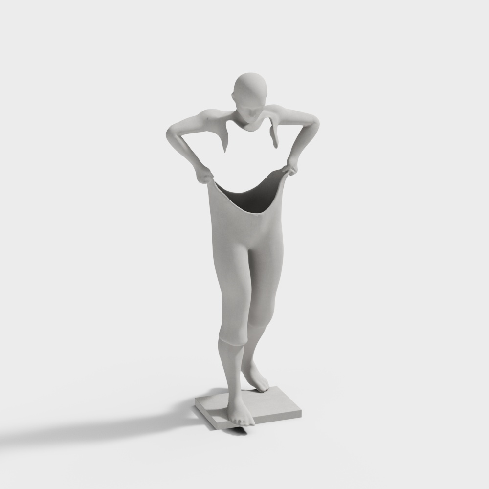 Human Stretching Pose 3D model