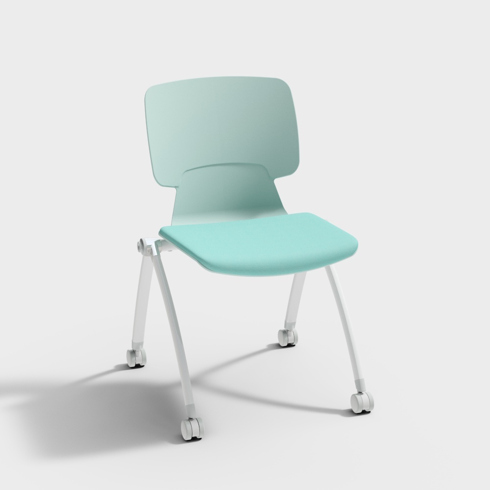 Minimalist Mobile Office Chair 3D model