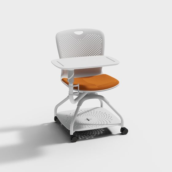 Mobile Learning Chair 3D model for Modern Spaces