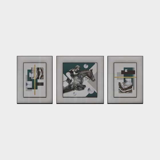 Abstract Geometric Frame 3D model