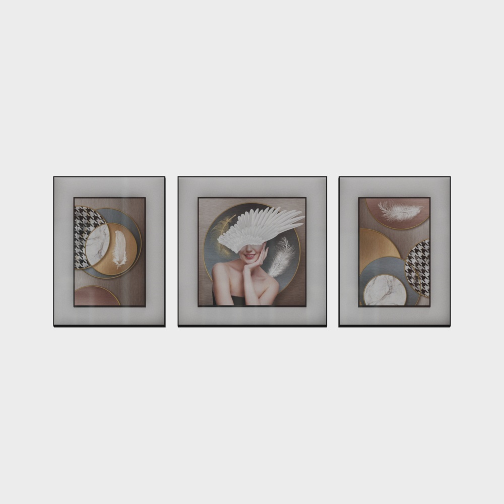 Jane on - Light Luxury Wind - Living Room Decoration Painting - SK-208