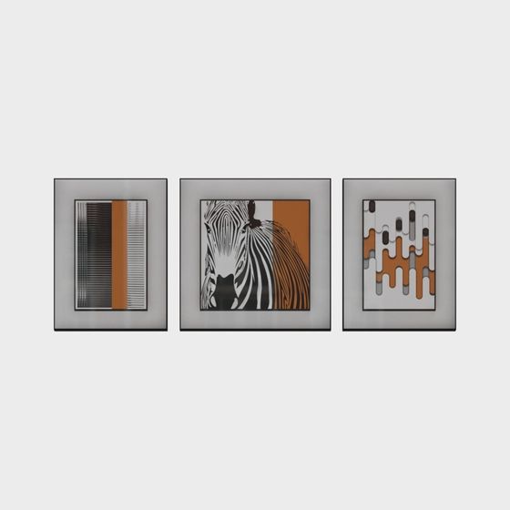 Abstract Picture Frames 3D model