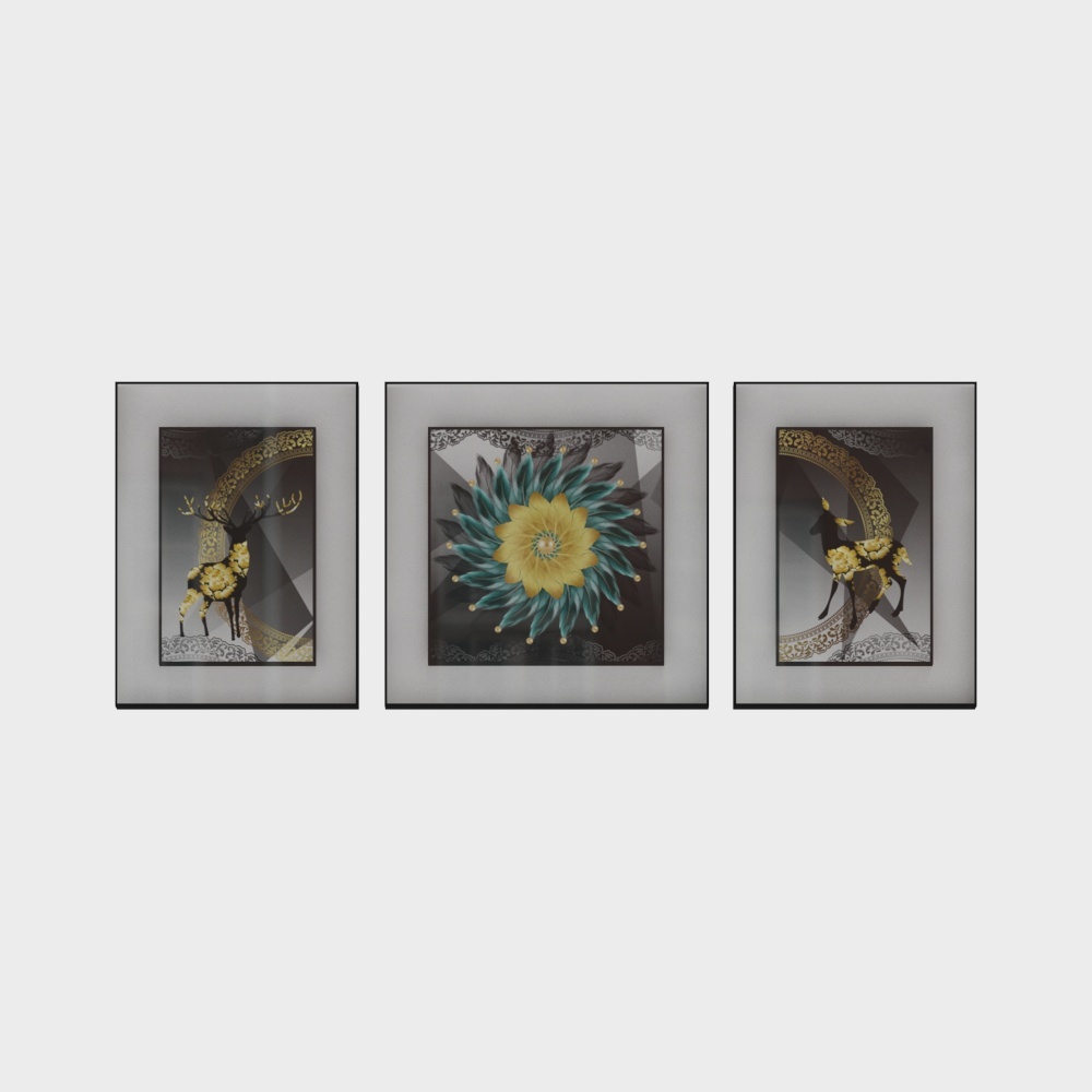 Jane-Light Luxury Wind-Living Room Decoration Painting-SK-268