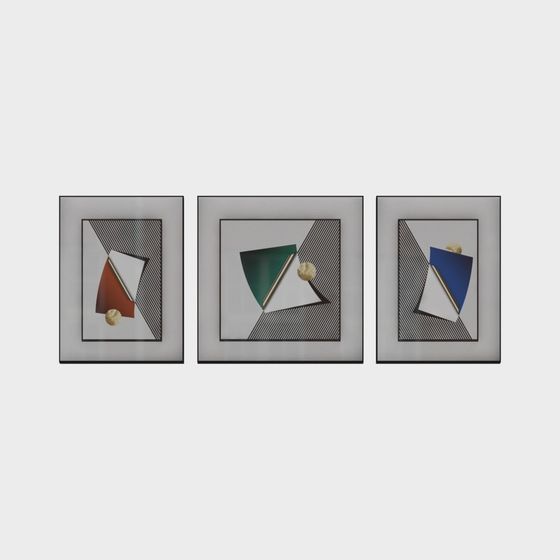 Abstract Geometric Frame 3D model