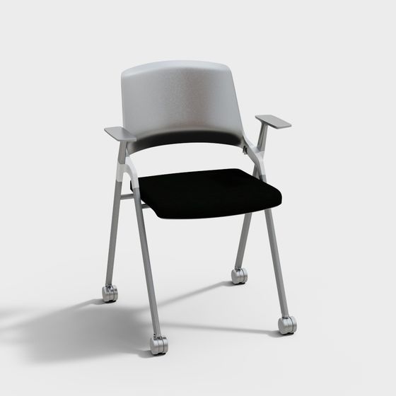 Modern Low-Polygon Office Chair 3D Model