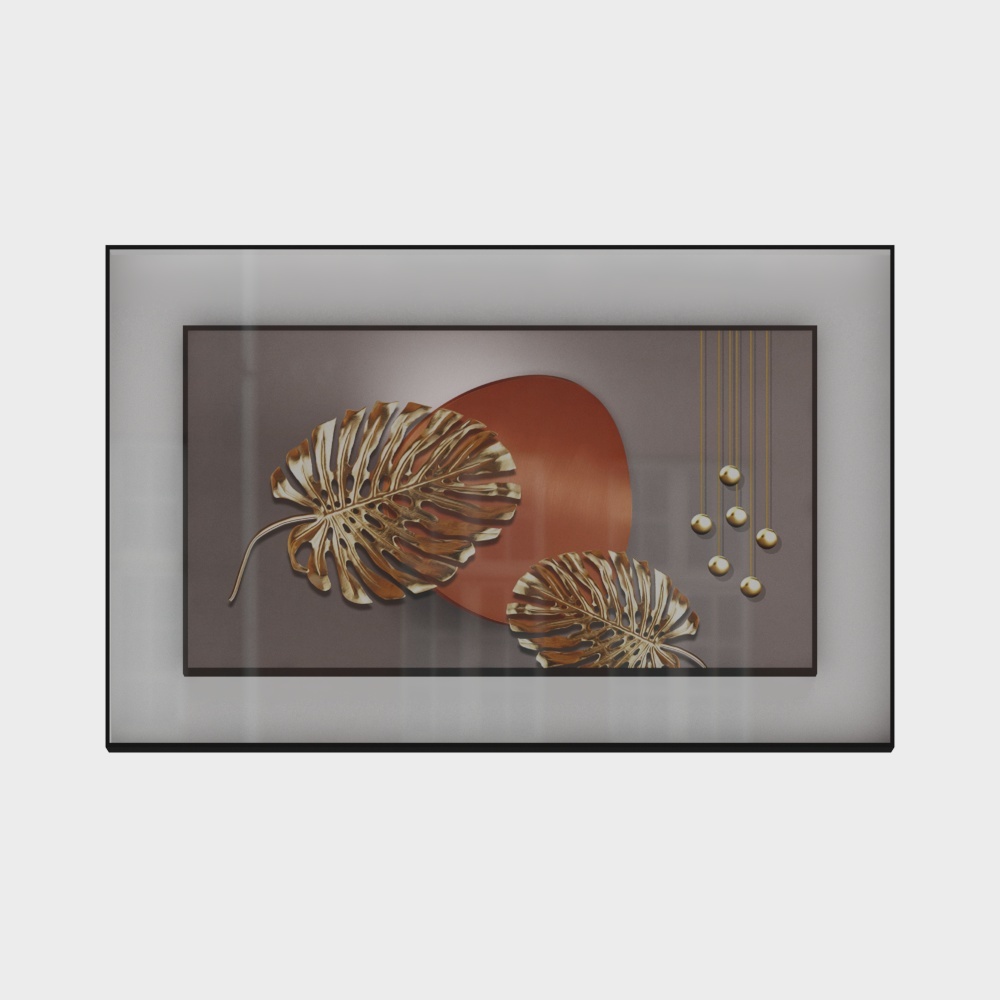 Jane -Light Luxury Wind - Restaurant Decoration Painting - SK-093