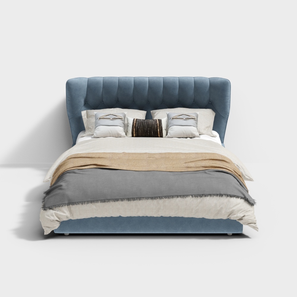 Zhida Home - light luxury style bed frame 1.8mZB2173-2