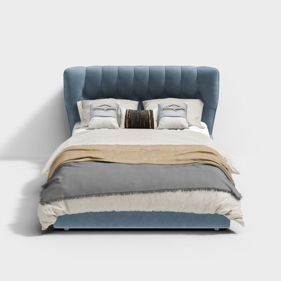 Cozy Retreat 3D Model Bed