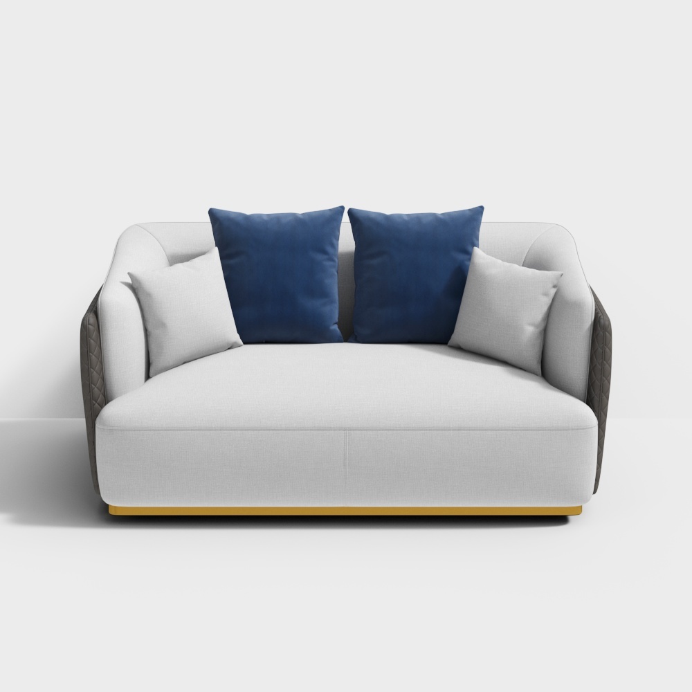 Zhida Home-Zhida Home-Light luxury fabric sofa three-seater sofa CX2102-2-D3