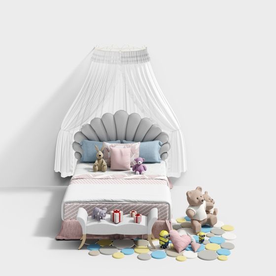 Magic Cottage 3D model for Playful Children's Rooms