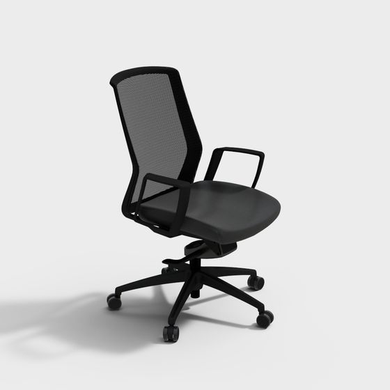 Sleek Office Chair 3D model for Designers