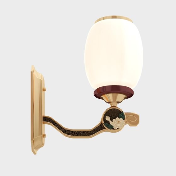 Elegant Vintage Wall Lamp 3D Model